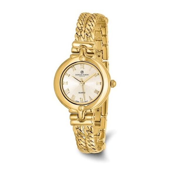 New Charles-Hubert Paris Women\'s Gold-Plated Stainless Steel Quartz Watch main image 7